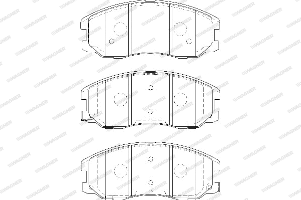 Brake Pad Set, disc brake (WBP24510A)