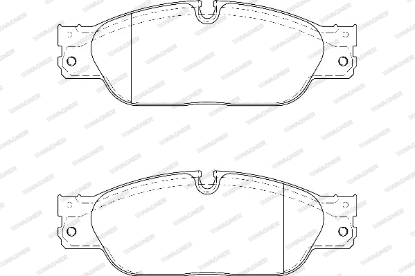 Brake Pad Set, disc brake (WBP23470A)