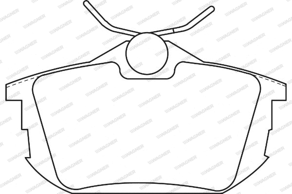 Brake Pad Set, disc brake (WBP21861A)