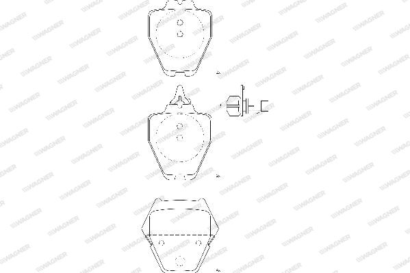 Brake Pad Set, disc brake (WBP23280A)