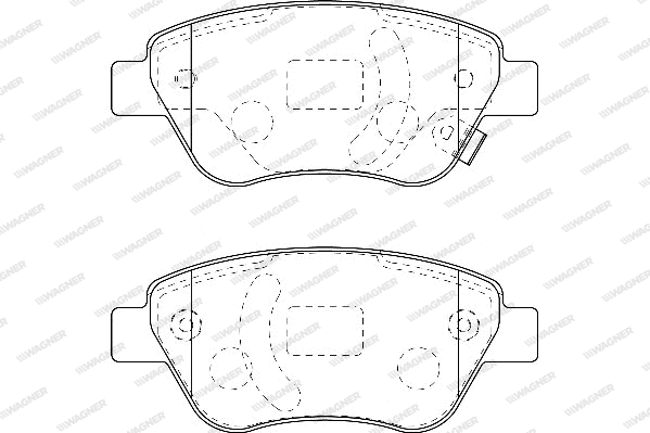 Brake Pad Set, disc brake (WBP23982A)