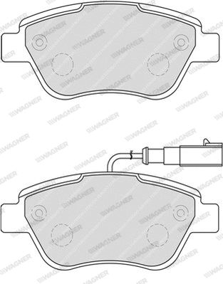 Brake Pad Set, disc brake (WBP23705C)