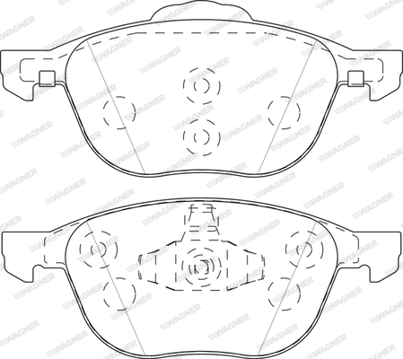 Brake Pad Set, disc brake (WBP23723B)