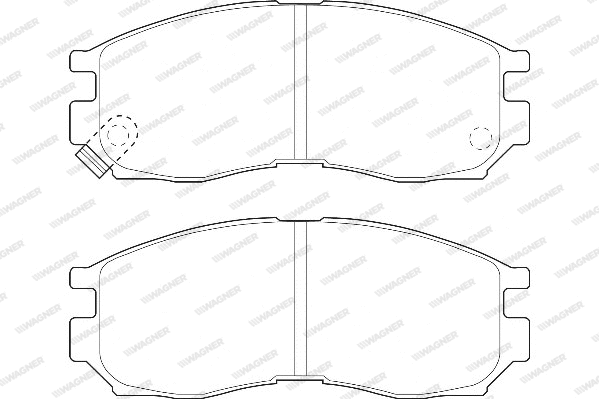 Brake Pad Set, disc brake (WBP21647A)