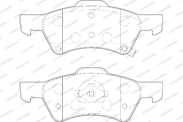 Brake Pad Set, disc brake (WBP23640A)
