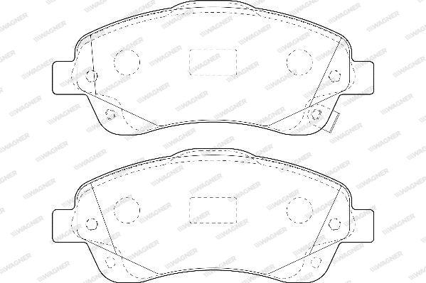 Brake Pad Set, disc brake (WBP23768A)