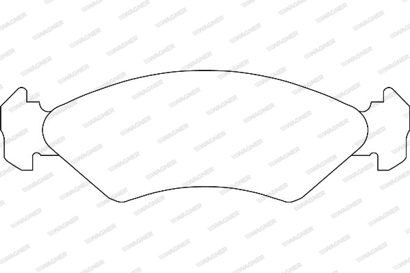 Brake Pad Set, disc brake (WBP21202A)