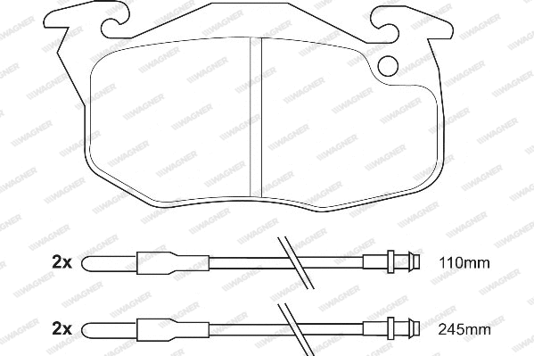 Brake Pad Set, disc brake (WBP21061A)