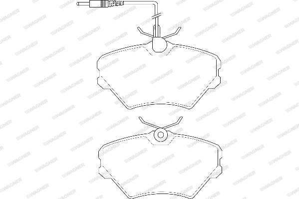 Brake Pad Set, disc brake (WBP21424A)