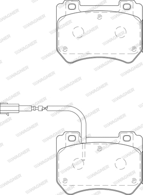 Brake Pad Set, disc brake (WBP24852A)