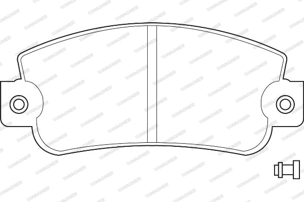 Brake Pad Set, disc brake (WBP20950A)