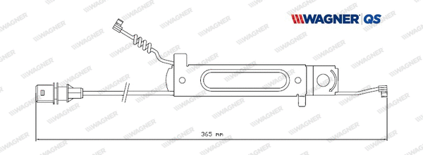 Warning Contact, brake pad wear (587075W)