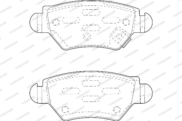 Brake Pad Set, disc brake (WBP23052A)