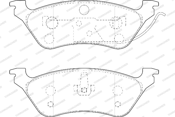 Brake Pad Set, disc brake (WBP24036A)