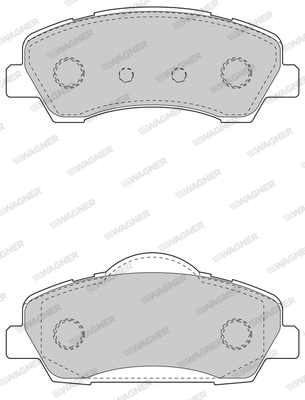 Brake Pad Set, disc brake (WBP80011A)