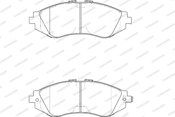 Brake Pad Set, disc brake (WBP23234A)