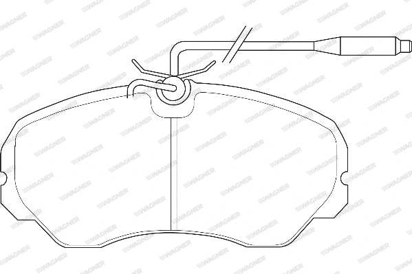 Brake Pad Set, disc brake (WBP21205A)