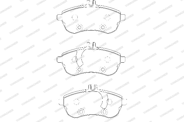 Brake Pad Set, disc brake (WBP24306A)