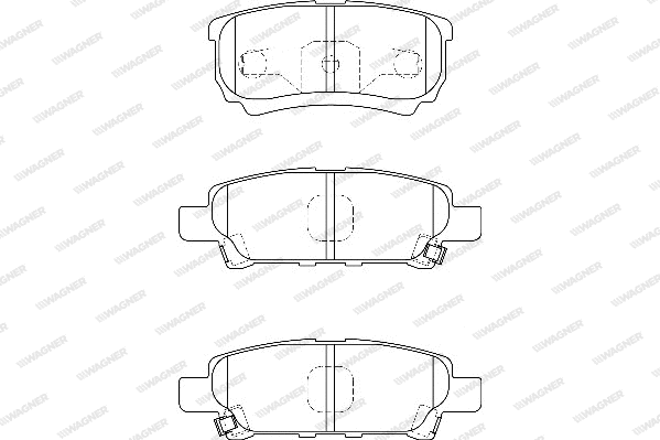 Brake Pad Set, disc brake (WBP24014A)