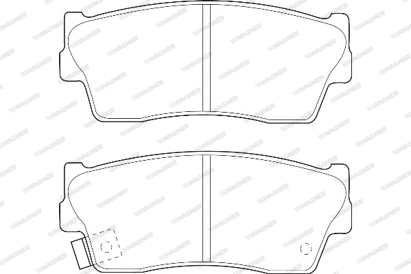Brake Pad Set, disc brake (WBP21500A)