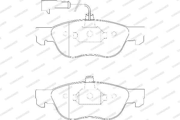 Brake Pad Set, disc brake (WBP21927A)