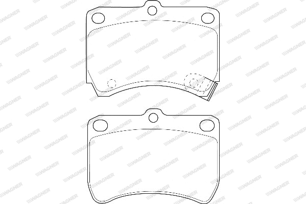 Brake Pad Set, disc brake (WBP21355A)