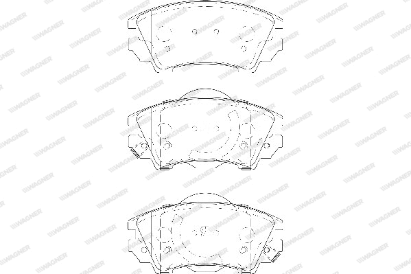 Brake Pad Set, disc brake (WBP24412A)