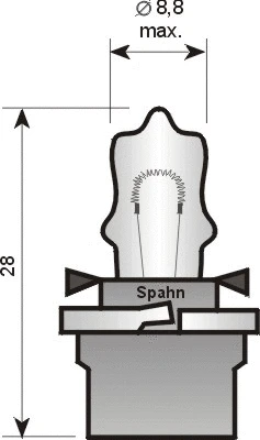 Bulb, instrument lighting (2225)