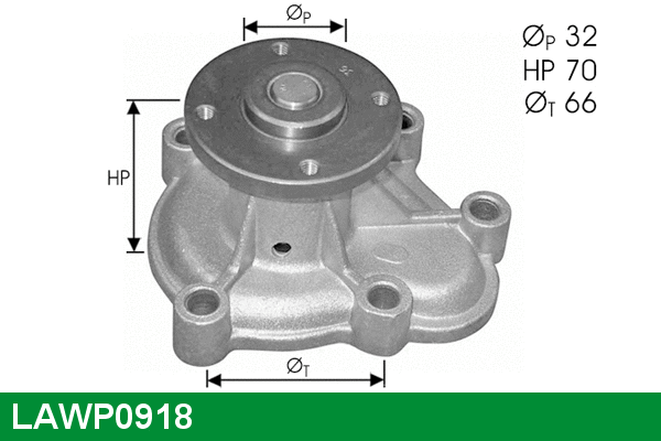 Water Pump, engine cooling (LAWP0918)