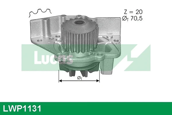 Water Pump, engine cooling (LWP1131)