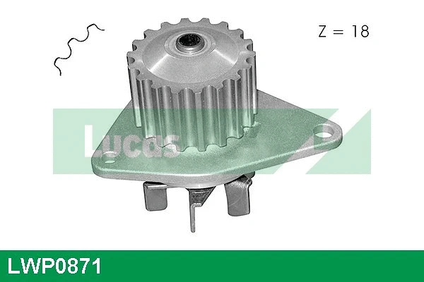 Water Pump, engine cooling (LWP0871)