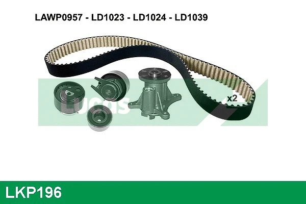 Water Pump & Timing Belt Kit (LKP196)