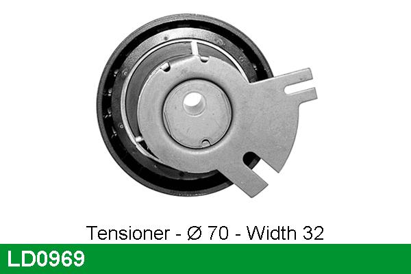 Tensioner Pulley, timing belt (LD0969)