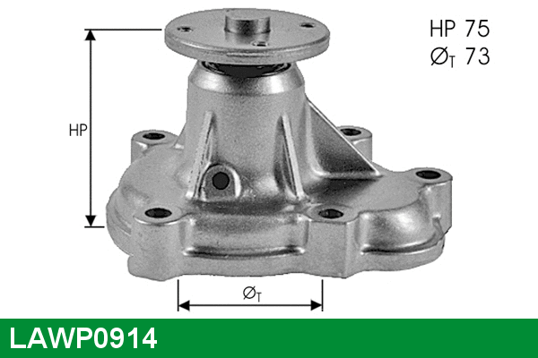 Water Pump, engine cooling (LAWP0914)