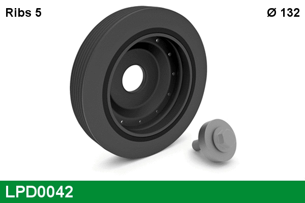 Belt Pulley, crankshaft (LPD0042)