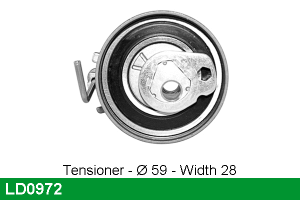 Tensioner Pulley, timing belt (LD0972)