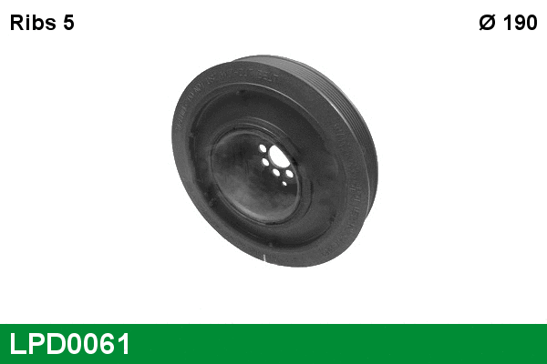 Belt Pulley, crankshaft (LPD0061)