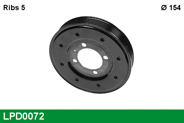 Belt Pulley, crankshaft (LPD0072)