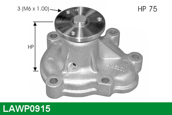 Water Pump, engine cooling (LAWP0915)