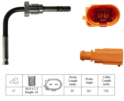 Sensor, exhaust gas temperature (LGS7114)