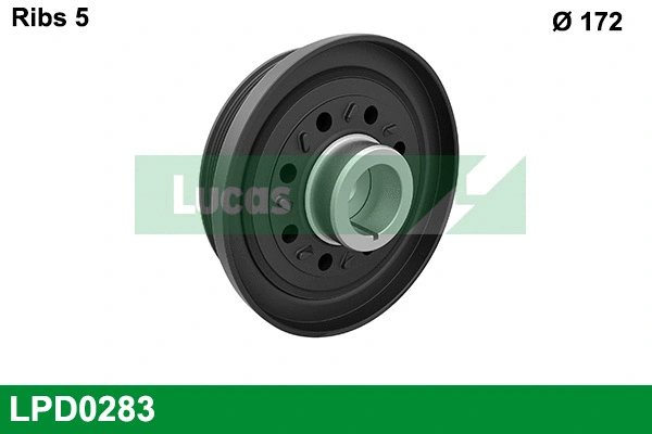 Belt Pulley, crankshaft (LPD0283)