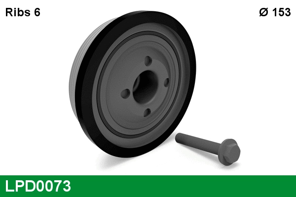 Belt Pulley, crankshaft (LPD0073)