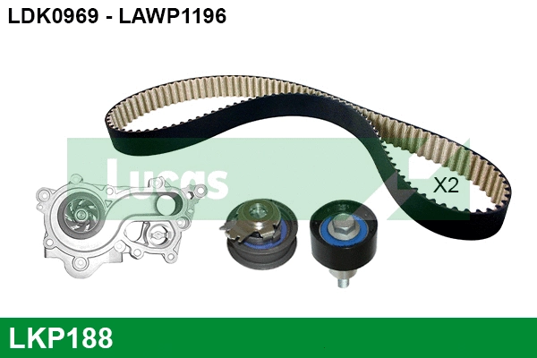 Water Pump & Timing Belt Kit (LKP188)