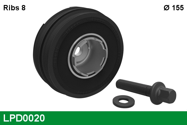 Belt Pulley, crankshaft (LPD0020)