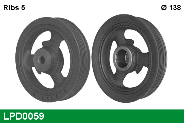 Belt Pulley, crankshaft (LPD0059)