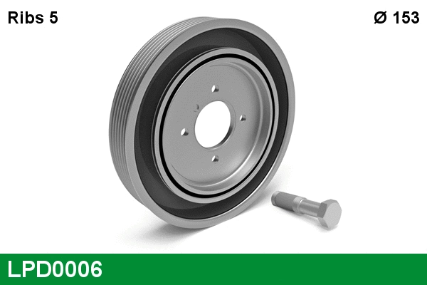 Belt Pulley, crankshaft (LPD0006)