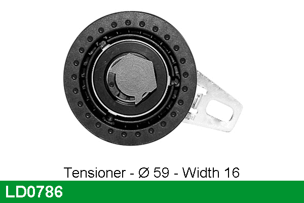 Tensioner Pulley, timing belt (LD0786)