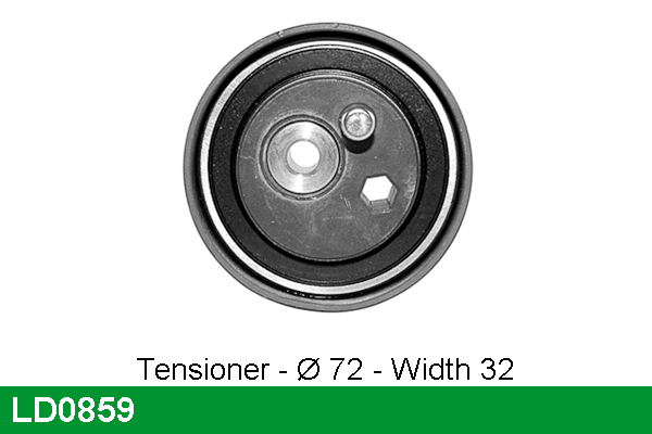 Tensioner Pulley, timing belt (LD0859)