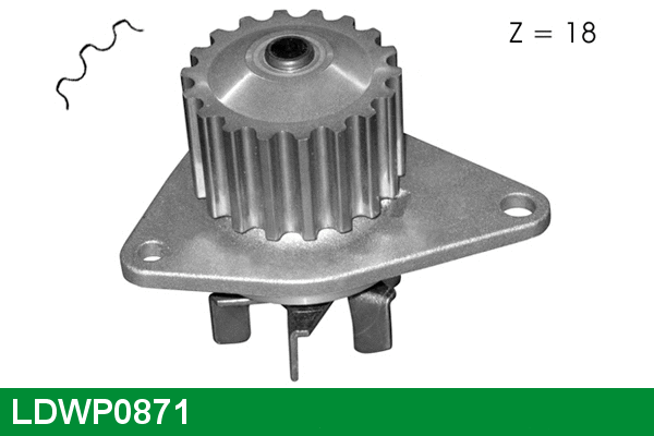 Water Pump, engine cooling (LDWP0871)