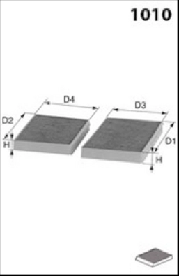 Filter, cabin air (LFCK206S)